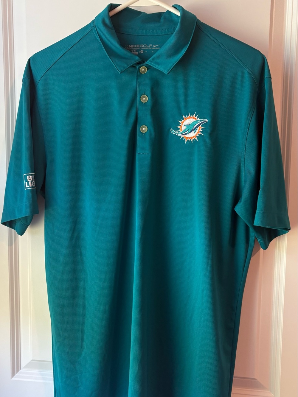 Nike Teal Miami Dolphins Golf Polo